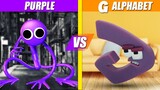 Purple (Rainbow Friends) vs G (Alphabet Lore) | SPORE