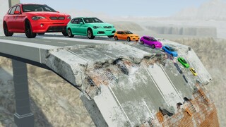 Big & Small Cars vs Broken Bridge | BeamNG.Drive