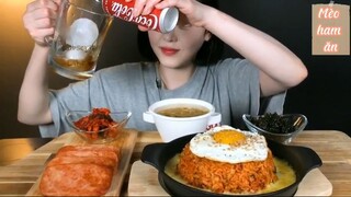 Cơm chiên kim chi phô mai rong biển và thịt nguội 1 #amthuc