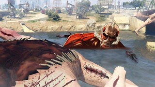 ไททันมันกินกันเอง! Gta5 mod