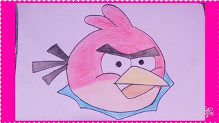 CARA MUDAH MENGGAMBAR ANGRY BIRD |Tutorial Indonesia