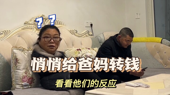 悄悄给爸妈转钱，看看他们各自的反应
