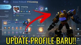 TAMPILAKAN PROFILE BARU PAKAI ANIMASI HERO/SKIN FAVORITE!! - MOBILE LEGENDS UPDATE