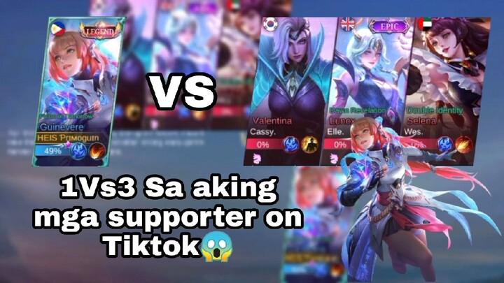 1 VS 3 Sa akin mga supporter on Tiktok 😱 | Sino ang Mananalo??