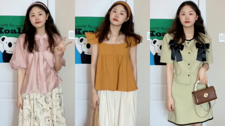 A清爽 summer with an overdose of sweetness! Ice-cream‑colored outfits