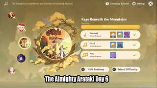 The Almighty Arataki Day 6 Rage Beneath the Mountains - Azhdaha Theme X1.5 Max 349 Combo