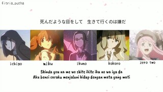 Torikago ED - Darling in the FranXX (Lirik dan Terjemahan Indonesia)