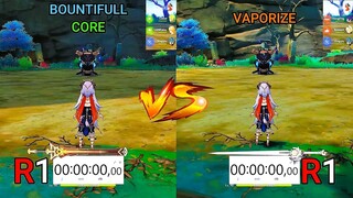 Nilou Bountiful Cores vs Vaporize! GAMEplay, Team Comp and Comparison!