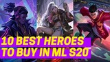 BEST HEROES TO BUY IN MOBILE LEGENDS SEASON 20