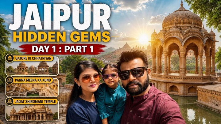 Jaipur Hidden Gems Travel Vlog | Royal Cenotaphs, Stepwell & Heritage Temple (India)