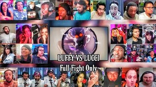Luffy VS Lucci Full Fight Reaction Mashup | Gear 5 Luffy VS Awakened Lucci | One Piece Episode 1100