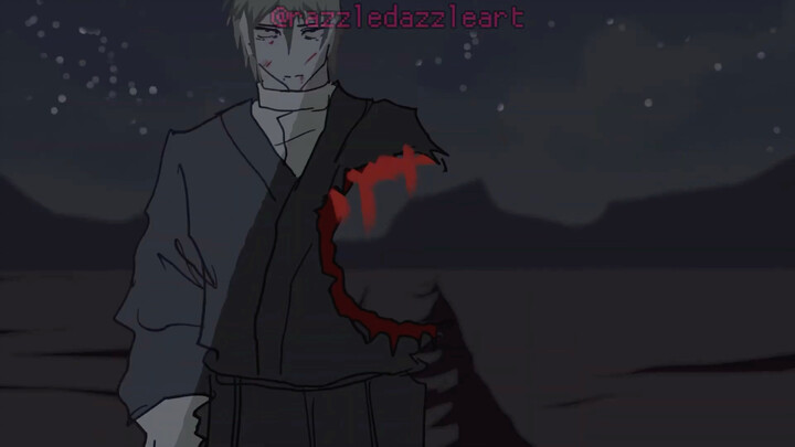 The awakened Shin'i brutally beats Zen’in Jōya