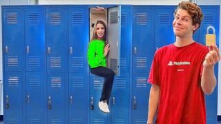 OVERNIGHT IN A SCHOOL LOCKER!!