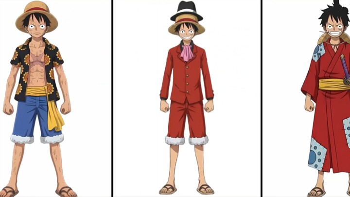 From the straw-hat kid of the East Blue to Luffy in Gear Fourth, his ever-evolving outfits are the m