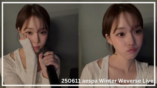 (Eng Sub) 250611 aespa Winter Weverse Live - Karaoke Night~