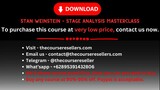 Stan Weinstein – Stage Analysis Masterclass