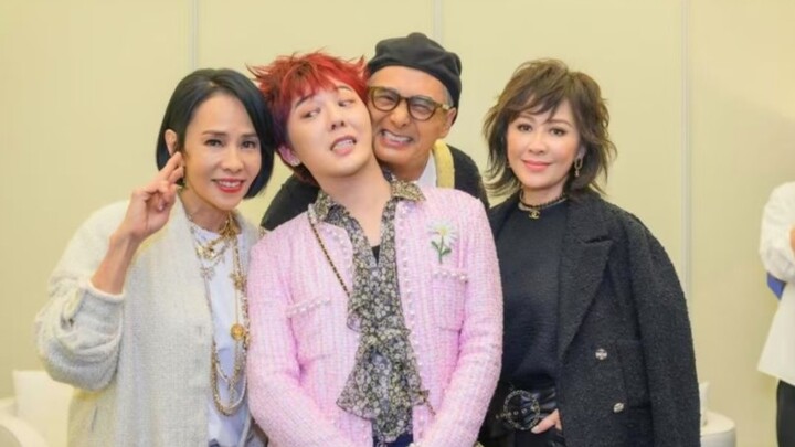 【G-Dragon】Foto bersama pasangan Chow Yun-fat dan Carina Lau, Chow Yun-fat bicara tentang kesan perpi