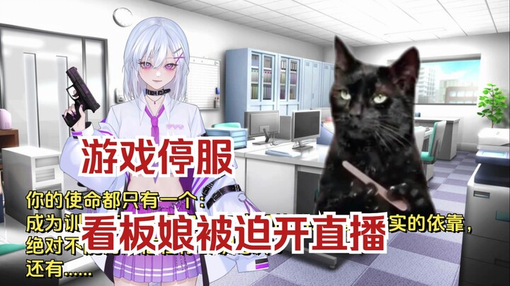 【猫meme】游戏停服后，看板娘被迫……