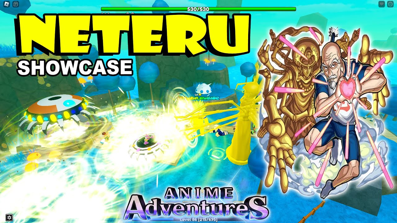 NEW MYTHICAL UNIT NETERU SHOWCASE IN ANIME ADVENTURES ROBLOX 