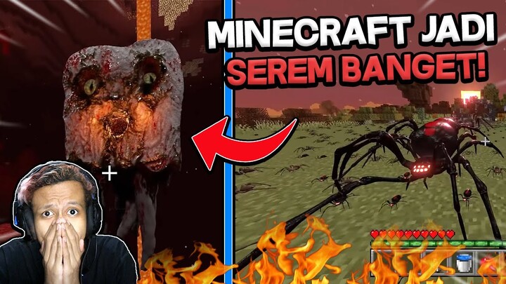 AKU REACTION MINECRAFT REALISTIC MALAH JADI SEREM BEGINI! - MINECRAFT REACTION INDONESIA