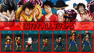 Pack de chars Luffy de todos os arcos