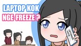 kenapa laptop kalo kepanasan malah ngefreeze? || Animasi Dompetkering Toon