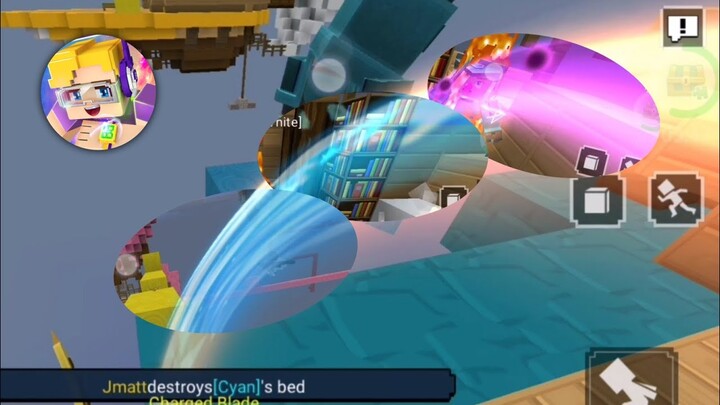 Bedwars challenge if I kill, I change sword effects 😌🤑💦 [Blockman Go Blocky Mods]