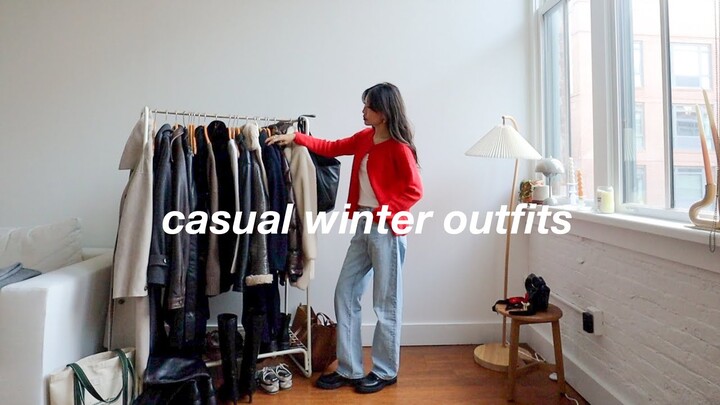 CASUAL WINTER OUTFITS 🧸 | cozy and warm winter looks