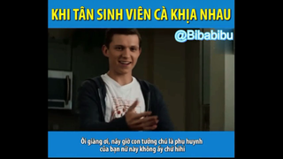 KHI TÂN SINH VIÊN CÀ KHỊA NHAU #funny