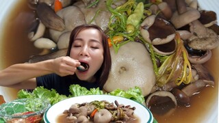 แกงเห็ดผึ้งขมยูคา แจ่วพริกดิบส้มๆ แซ่บคักจ้า7/พ.ค/64