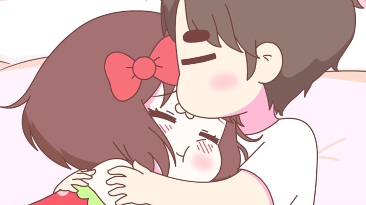 It is most peaceful to sleep with a sweet and soft girlfriend~