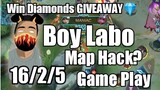 Boy Labo the Map Hacker Gameplay Wan Wan w/ Giveaway! | Mobile Legends: Bang Bang