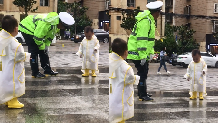 Botolnya hampir dicabut! Anak imut ini tertangkap polisi lalu lintas karena melanggar peraturan lalu