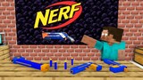 Monster School: NERF WAR Challenge - Minecraft Animation