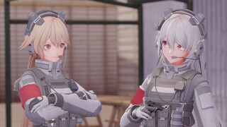 [GIRLS' FRONTLINE 2 follow-up] Krolico's daily pistol shooting training! [Blender animation]