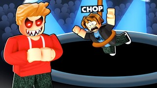 ROBLOX CHOP GET ELIMINATED IN THE HOLE CHALLENGE