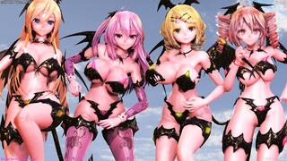 【sdPBR 4.70】[ريمكس أغنية Sweet Devil Colate] شيطانة ليلي المعدلة بأسلوب Tda･LUKA･TETO･RIN【MMD/4K/60f