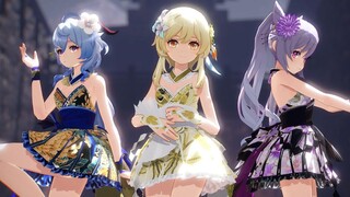 【Genshin Impact MMD/4K/60FPS】Lumine & Keqing & Ganyu 【เพลงรักเถาหยวน】