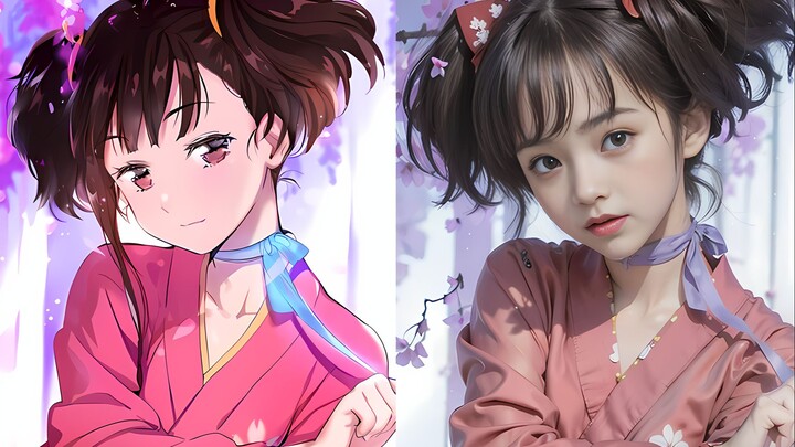 AI绘画014-甲铁城的卡巴内瑞-无名AI Coser(真人写实风cosplay，二次元转三次元)