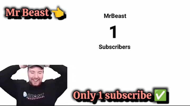 Mr Beast Hit One Subscriber ❤️‍🩹🥰