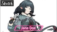 Draw Jane Doe From Zenless Zone Zero (Sketch Complete)
