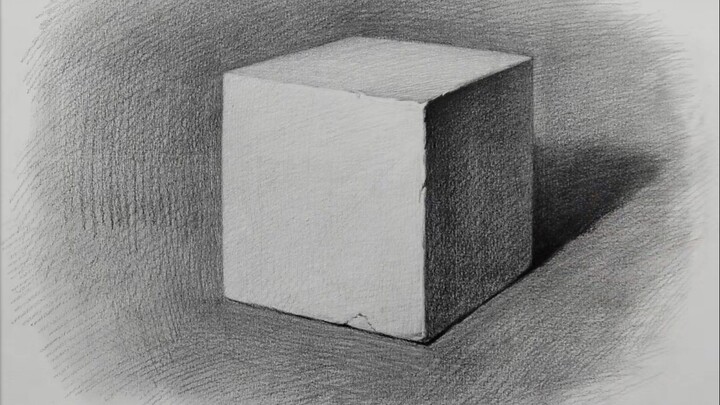 Phác thảo, nhập môn phác thảo, tượng thạch cao đơn thể, khối vuông, tạo hình,