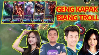 LAGI MMR KARRIE DI  TROLL GENG KAPAK !! ANJ*G SEMUA!!