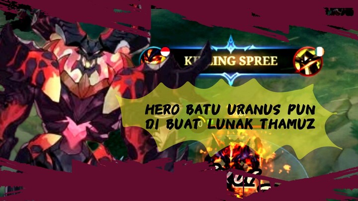 Kasih paham musuh, damage thamus konsisten keras !