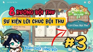Sự kiện Lời Chúc Bội Thu Genshin Impact | vị trí 8 Rương bội thu Ngày 3 | khi dư âm Vang vọng