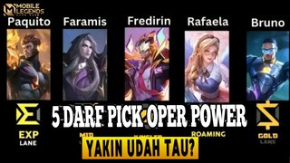 5 darf pick haram yang bisa bikin lu ws ampe imortal|MOBILE LEGEND