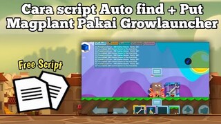 Cara Pakai Script Auto Find + Put Magplant di Creative Ps | Growtopia indonesia