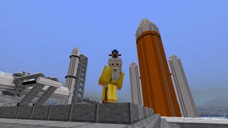 Minecraft / Rocket Takeoff | Europa Space Station By Razzleberries Part 2