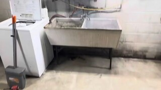 How to replace a concrete sink #plumbing #plumber #plumbingjob #sink #sinkinstal