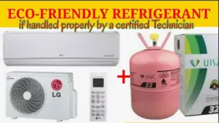 LG DUAL INVERTER WITH R32 REFRIGERANT WAS MISHANDLED BY NEWBIE TECHNICIAN